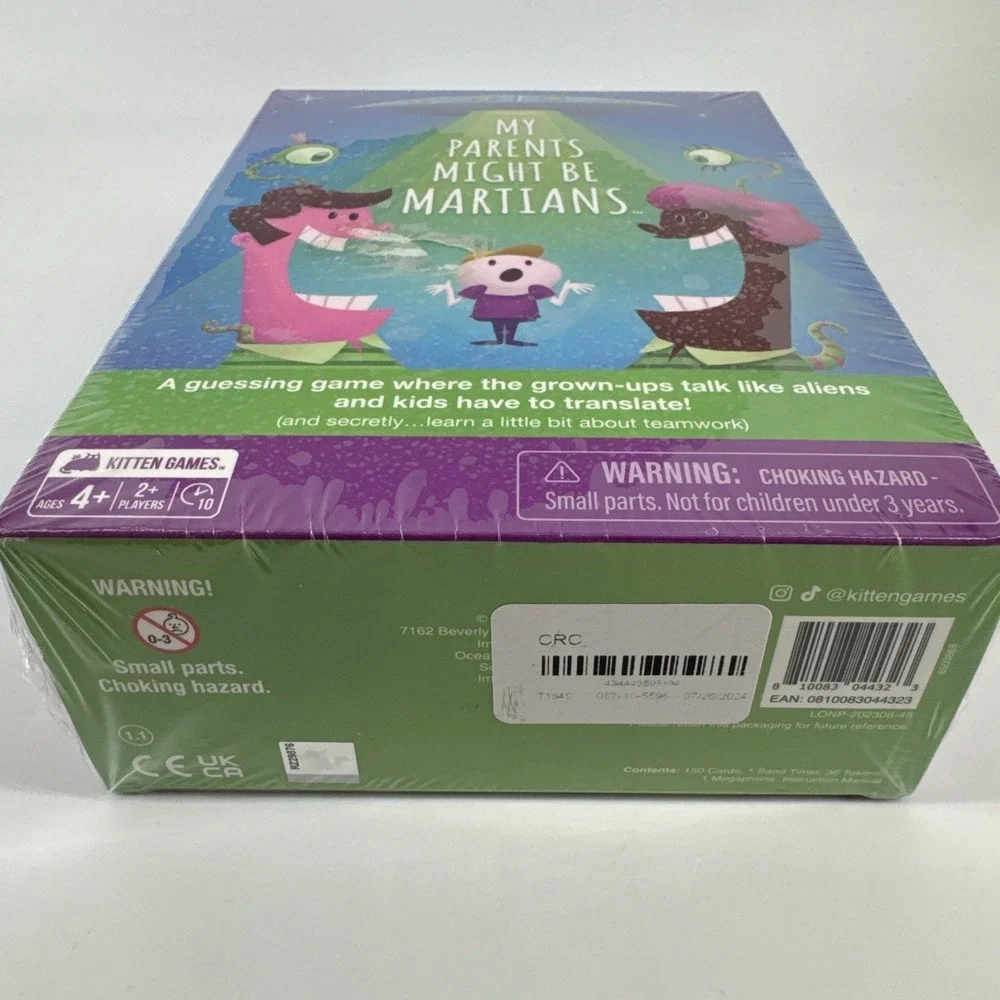 My Parents Might Be Martians Game Kitten Games Family Game Night New Sealed